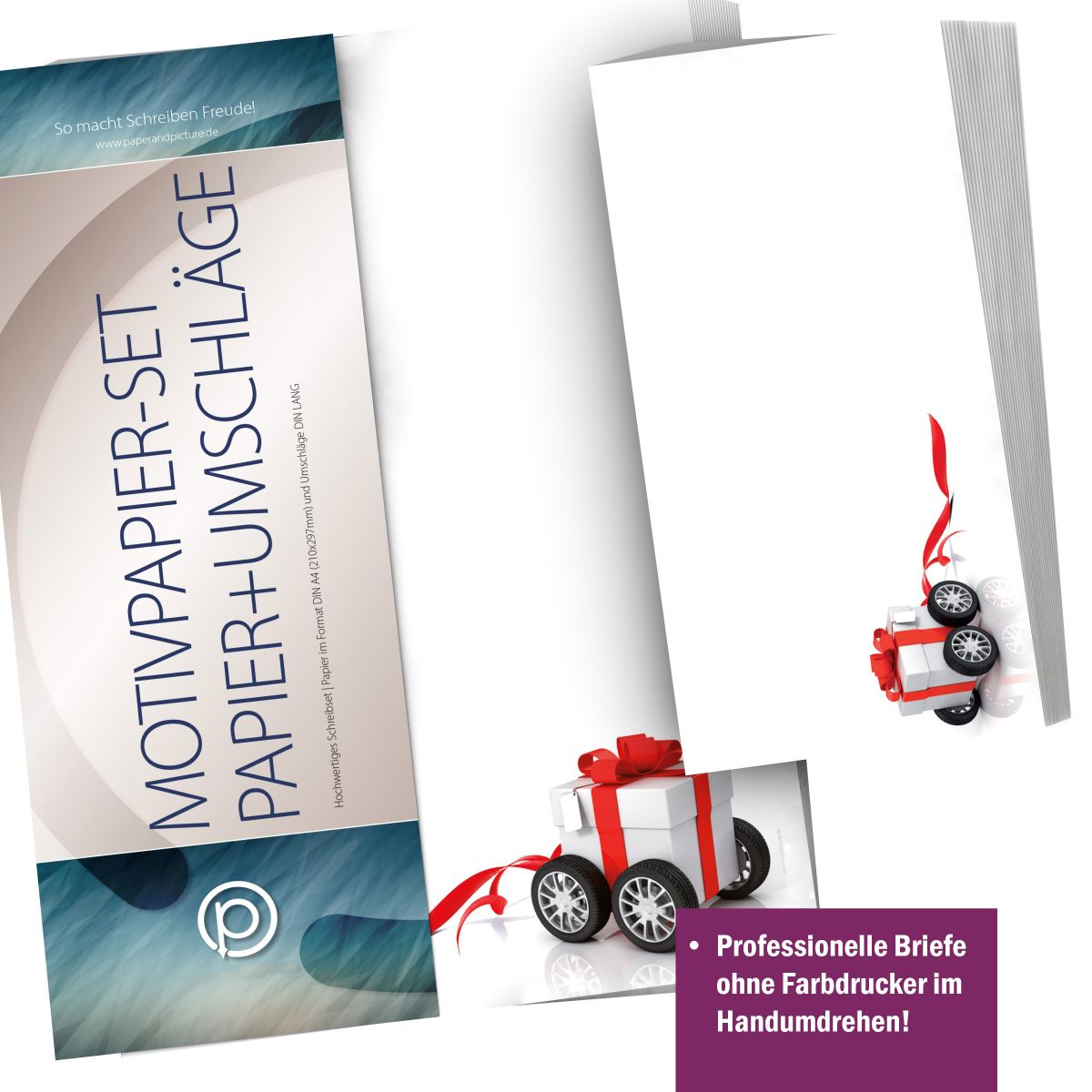 Personalised address labels in the Gift on Wheels design