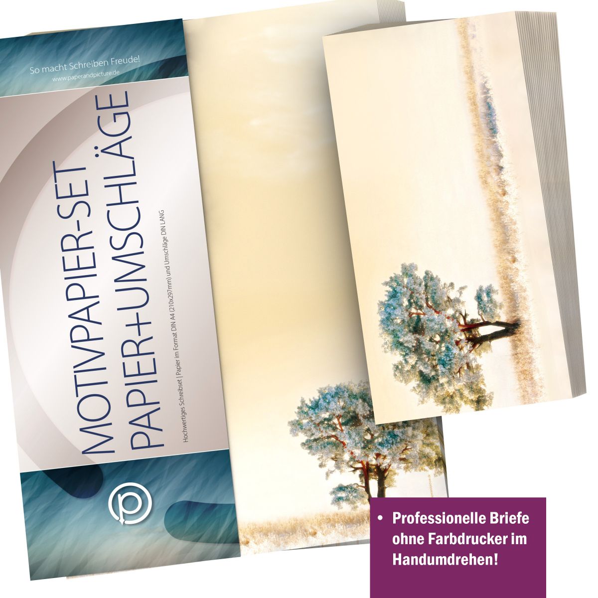 Personalisierbare Adressetiketten im Design Sonniger Wintermorgen