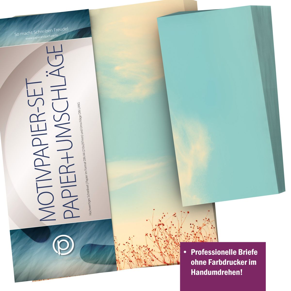 Personalised address labels in the Summer Sky design