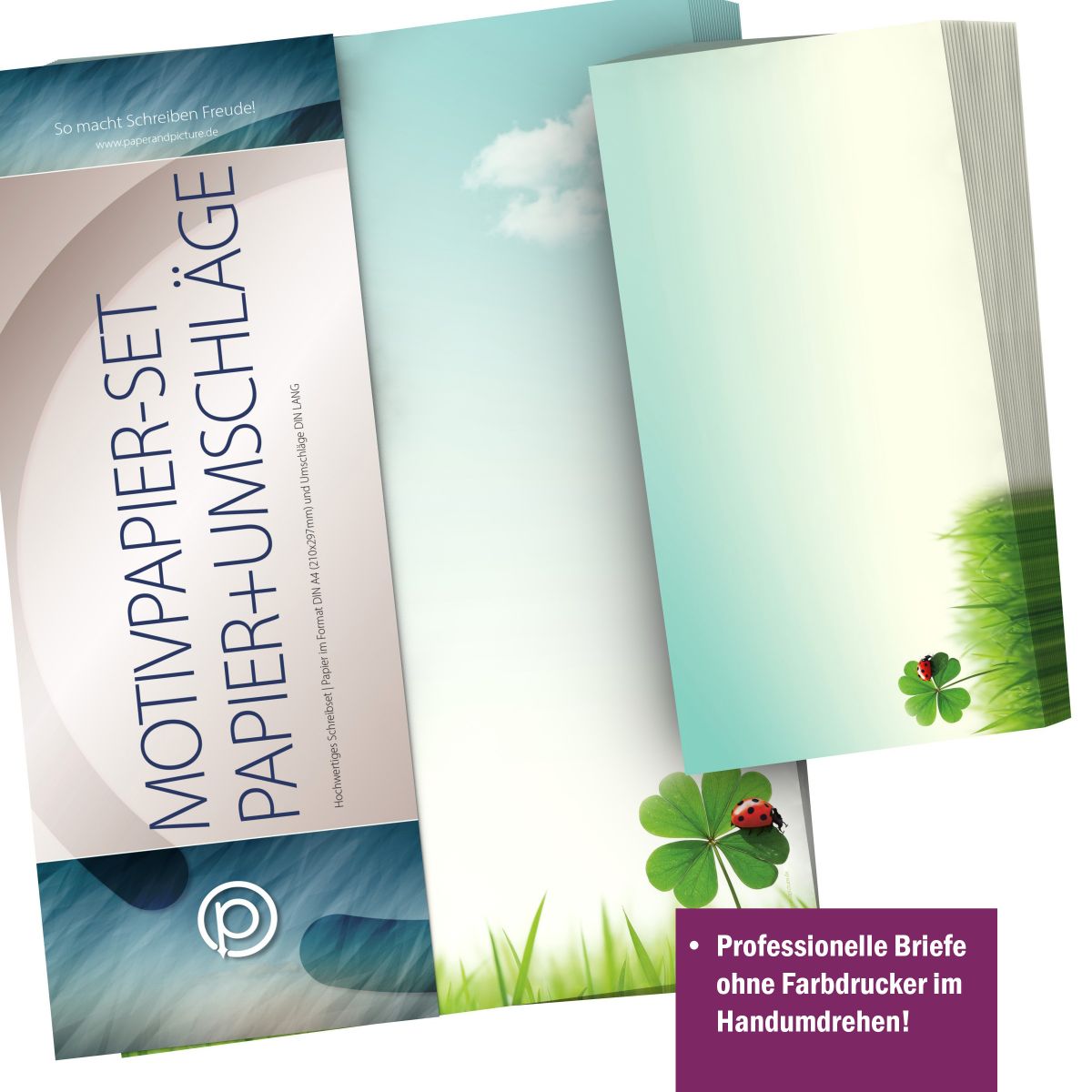 Personalised address labels in the Lucky Clover design