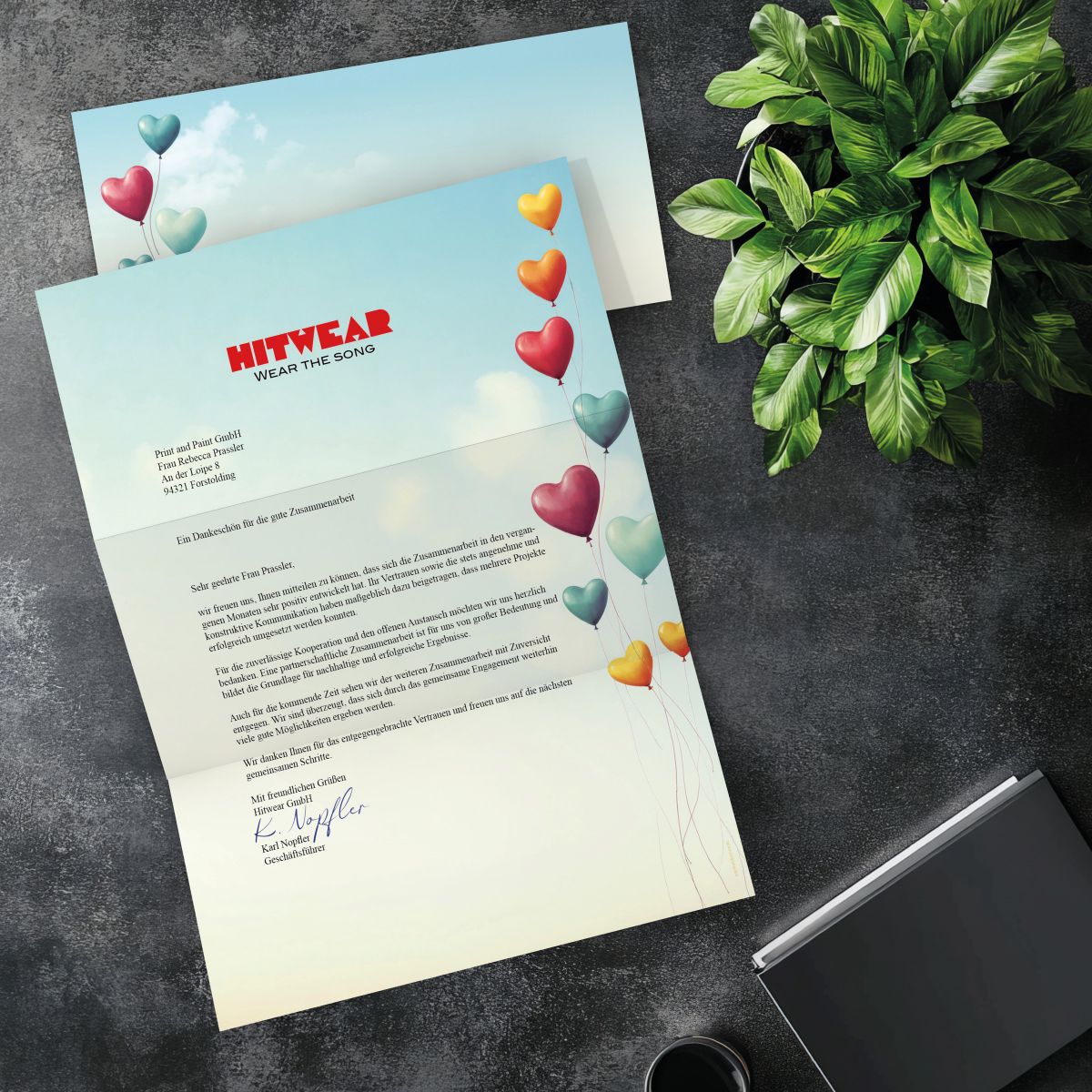 Matching DL envelope for the Love is in the Air design