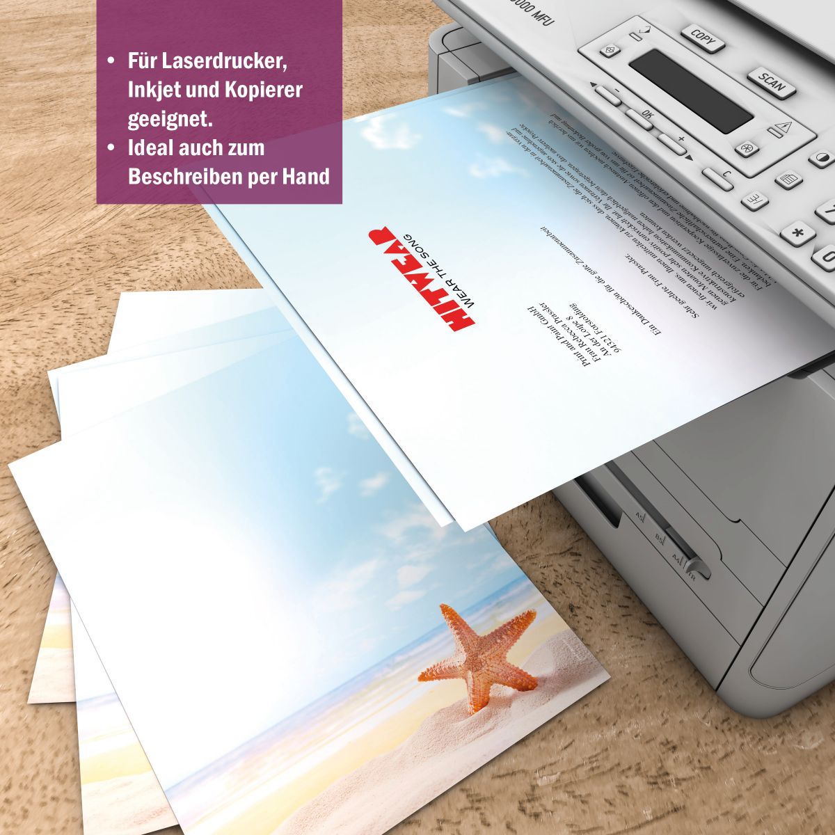Starfish A4 Writing Paper – Stationery with envelopes