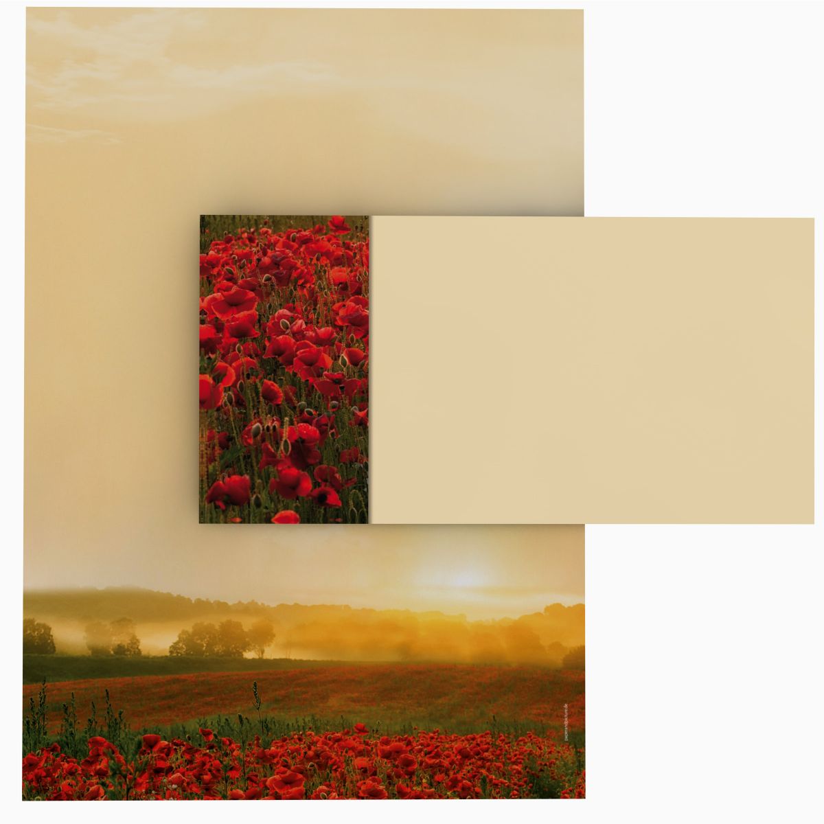 Motivpapier Goldener Herbst DIN A4 – Briefpapier mit Kuverts mit/ohne Fenster