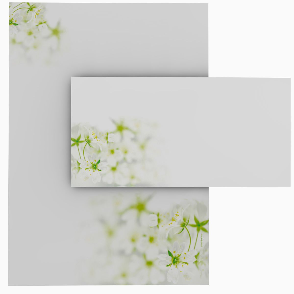 Motivpapier Frischer Frühling DIN A4 – Briefpapier mit Kuverts mit/ohne Fenster