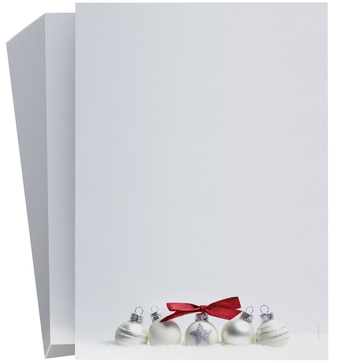 Premium Pure SIlver Christmas stationery for the holidays