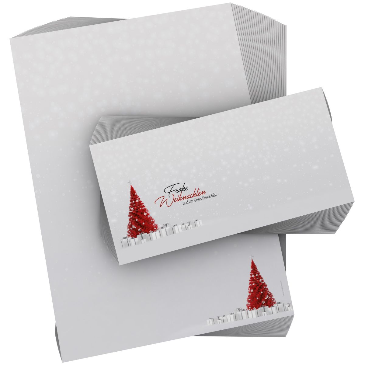 Stimmungsvolles Weihnachtsbriefpapier Weihnachtstraum für geschäftliche Grüße und Firmen