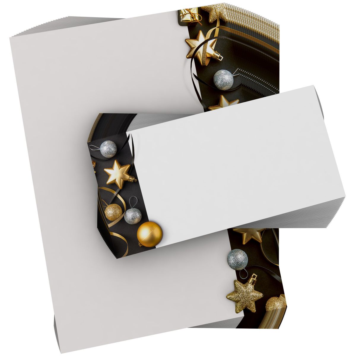 Stimmungsvolles Weihnachtsbriefpapier Excelsior für geschäftliche Grüße und Firmen