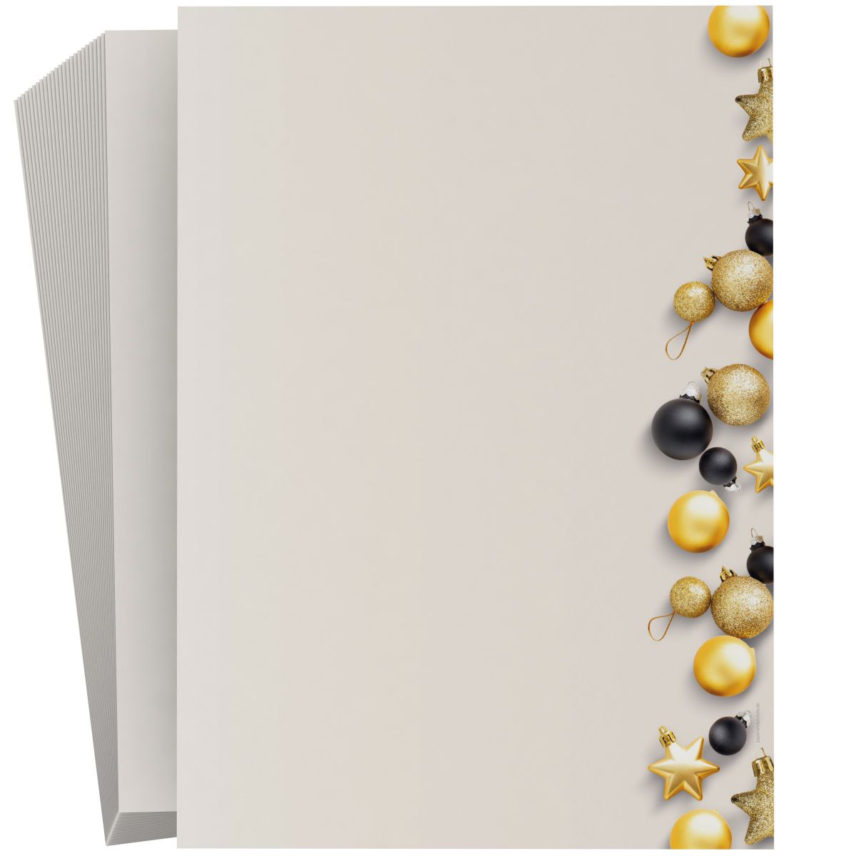Festliches Weihnachtsbriefpapier Excelsior WHITE +++neu für private Weihnachtsgrüße