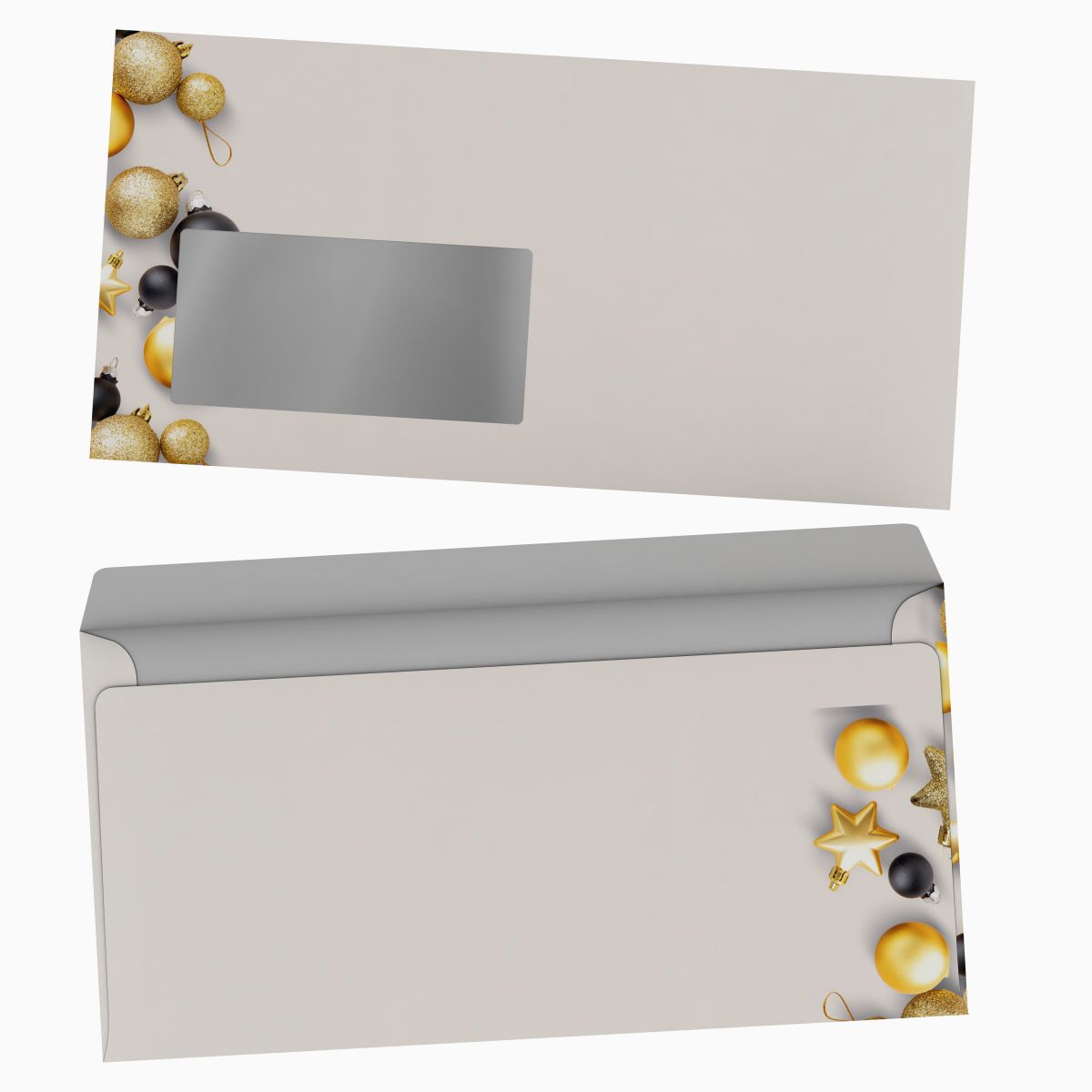 Weihnachtsbriefpapier Excelsior WHITE +++neu mit Fensterkuverts