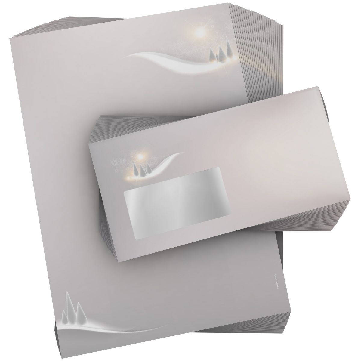 Christmas stationery set Winterwonderland with envelopes