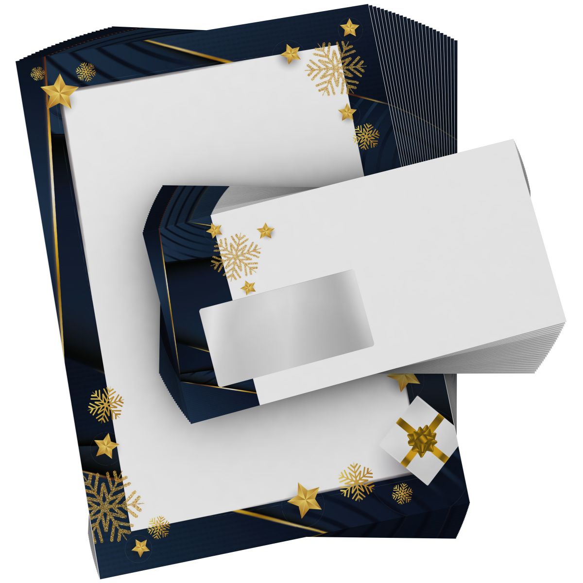 Christmas stationery set Elegance with envelopes