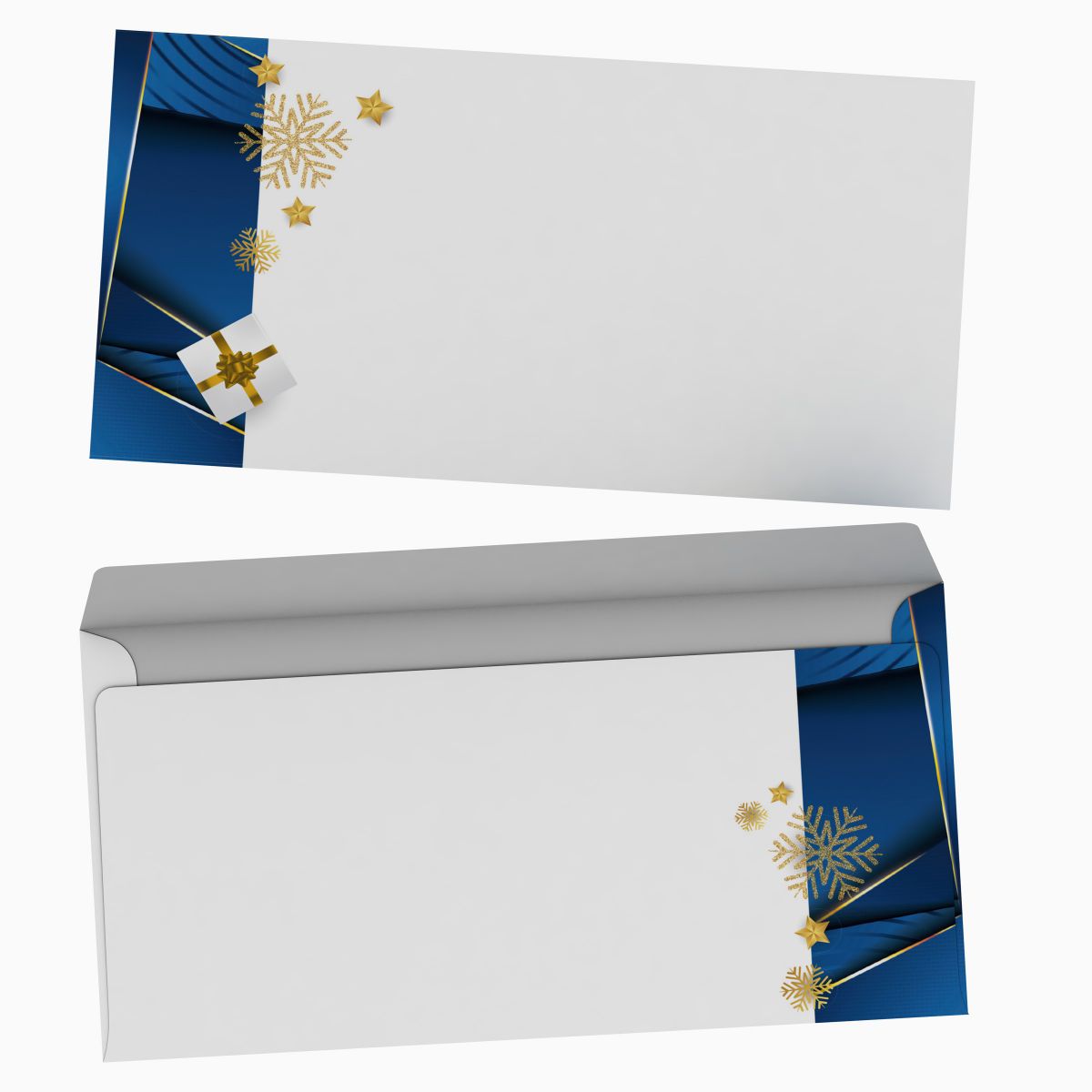 Christmas stationery Elegance with windowless envelopes