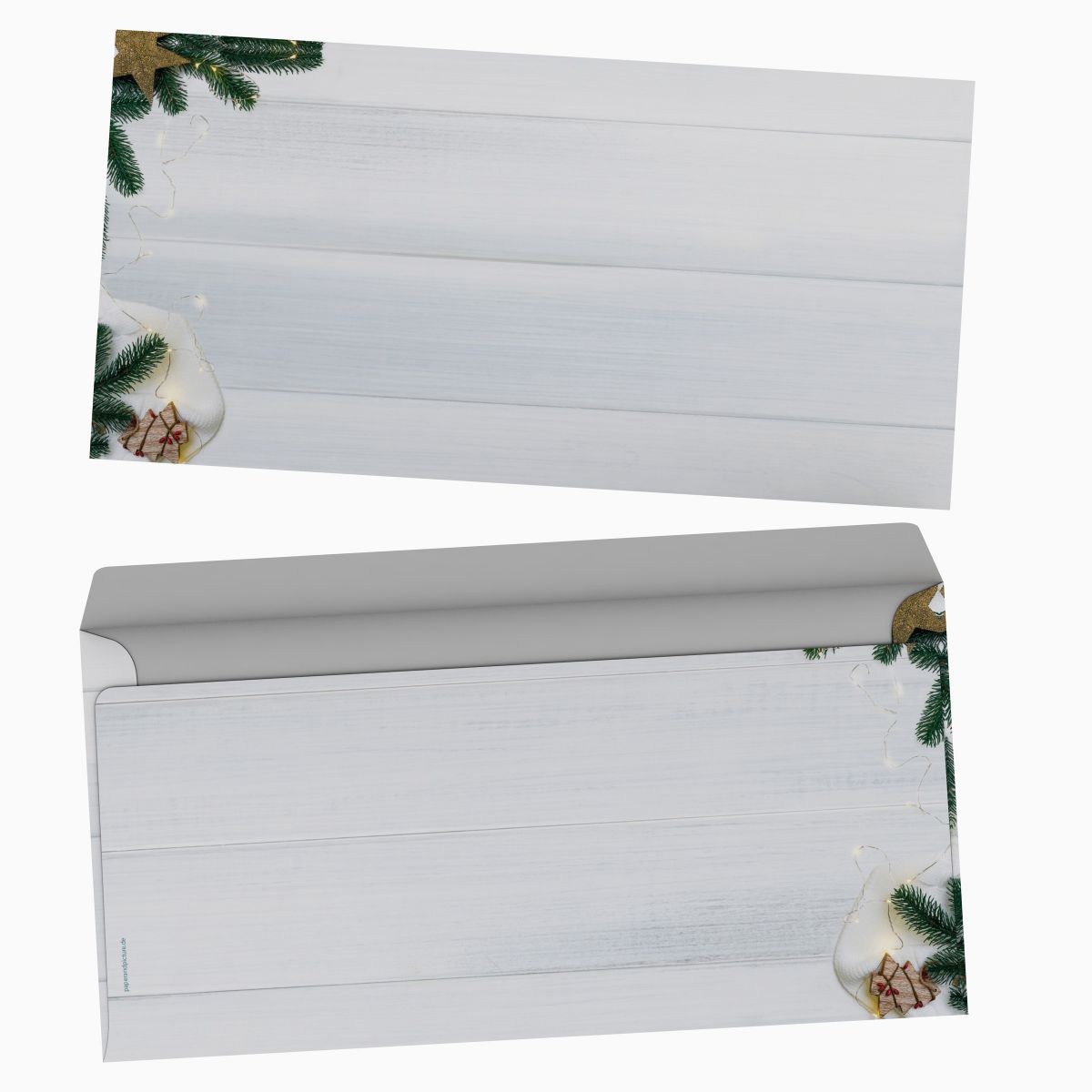 Christmas stationery Christmas Mood with windowless envelopes