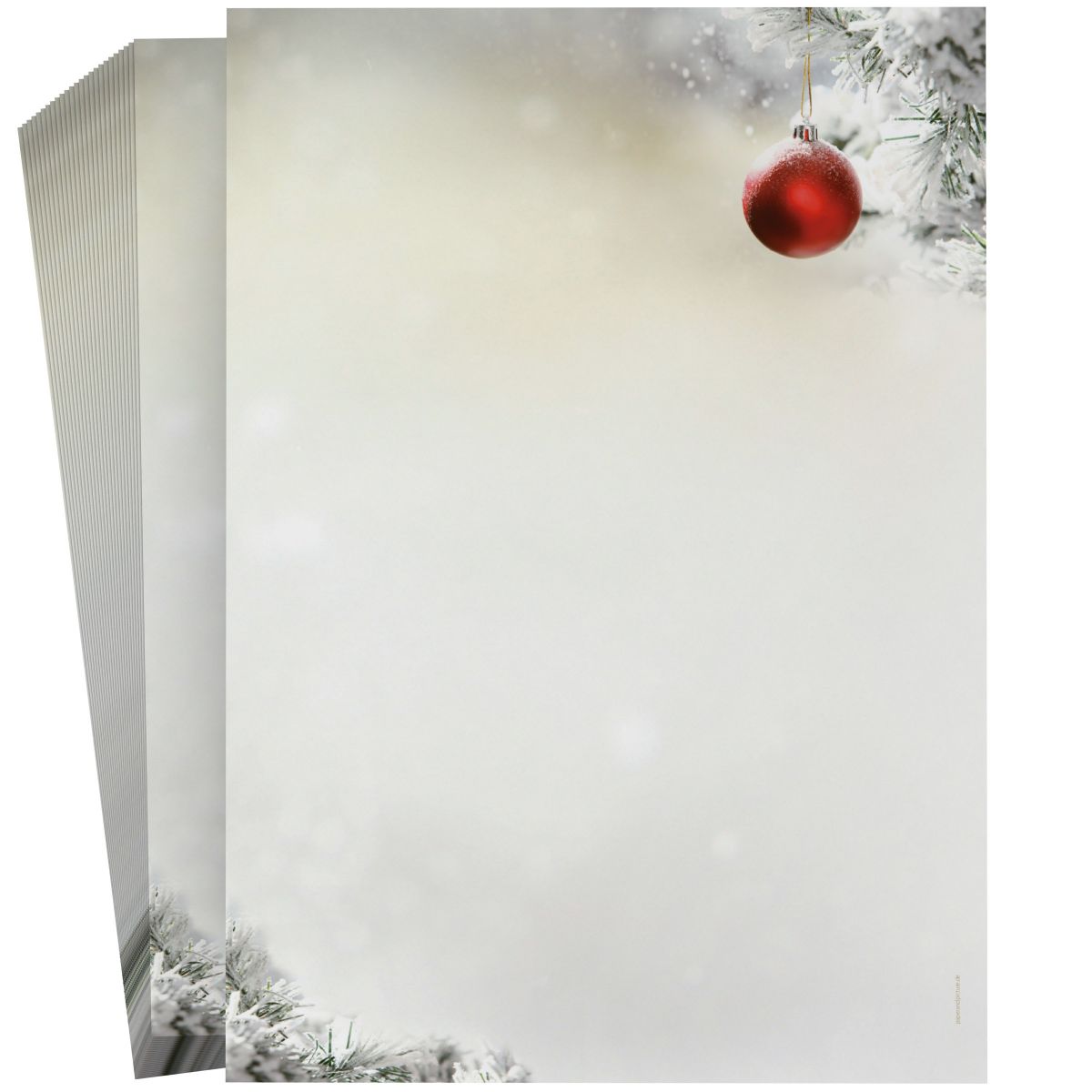 Festliches Weihnachtsbriefpapier Stille Nacht für private Weihnachtsgrüße