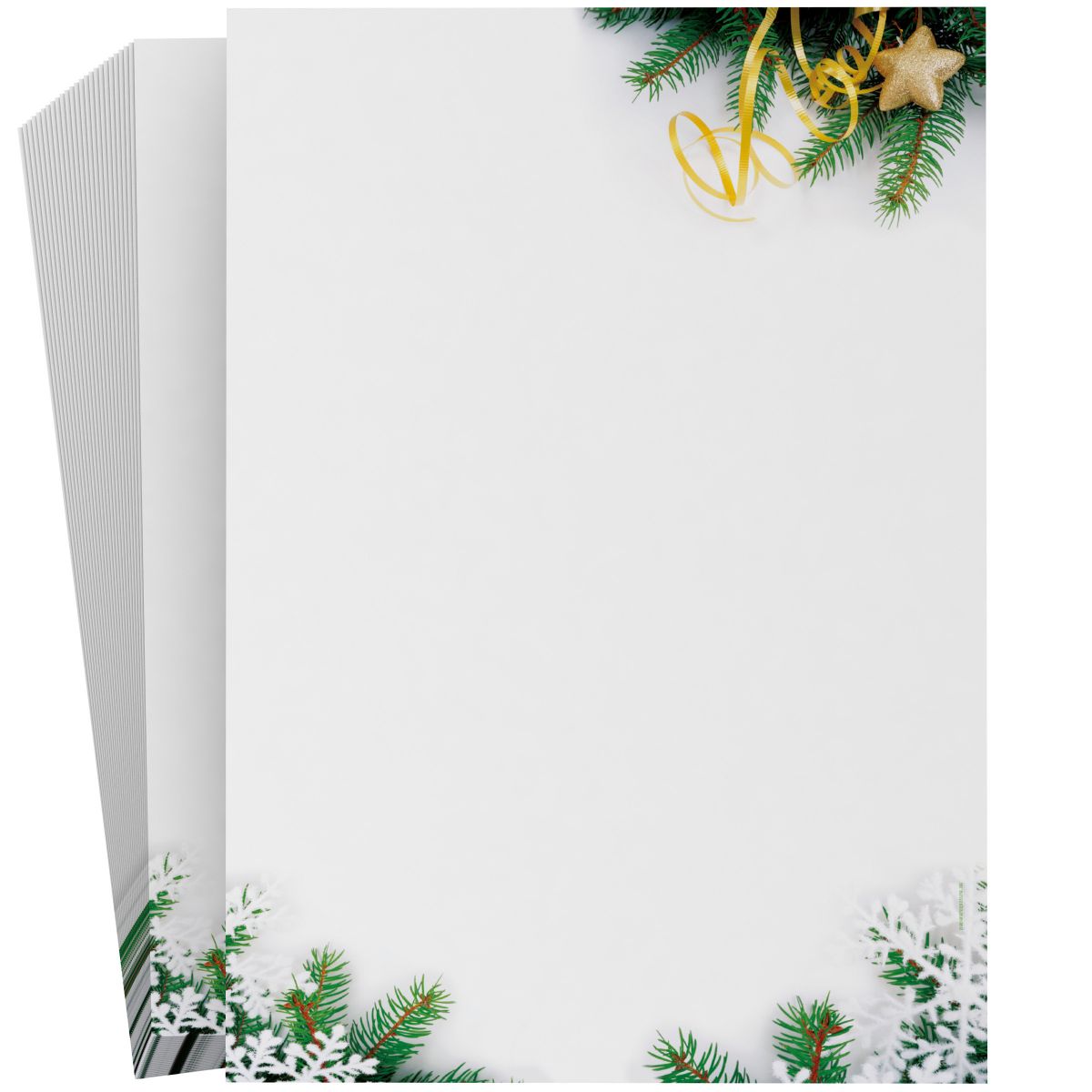 Premium Fir Branches Christmas stationery for the holidays
