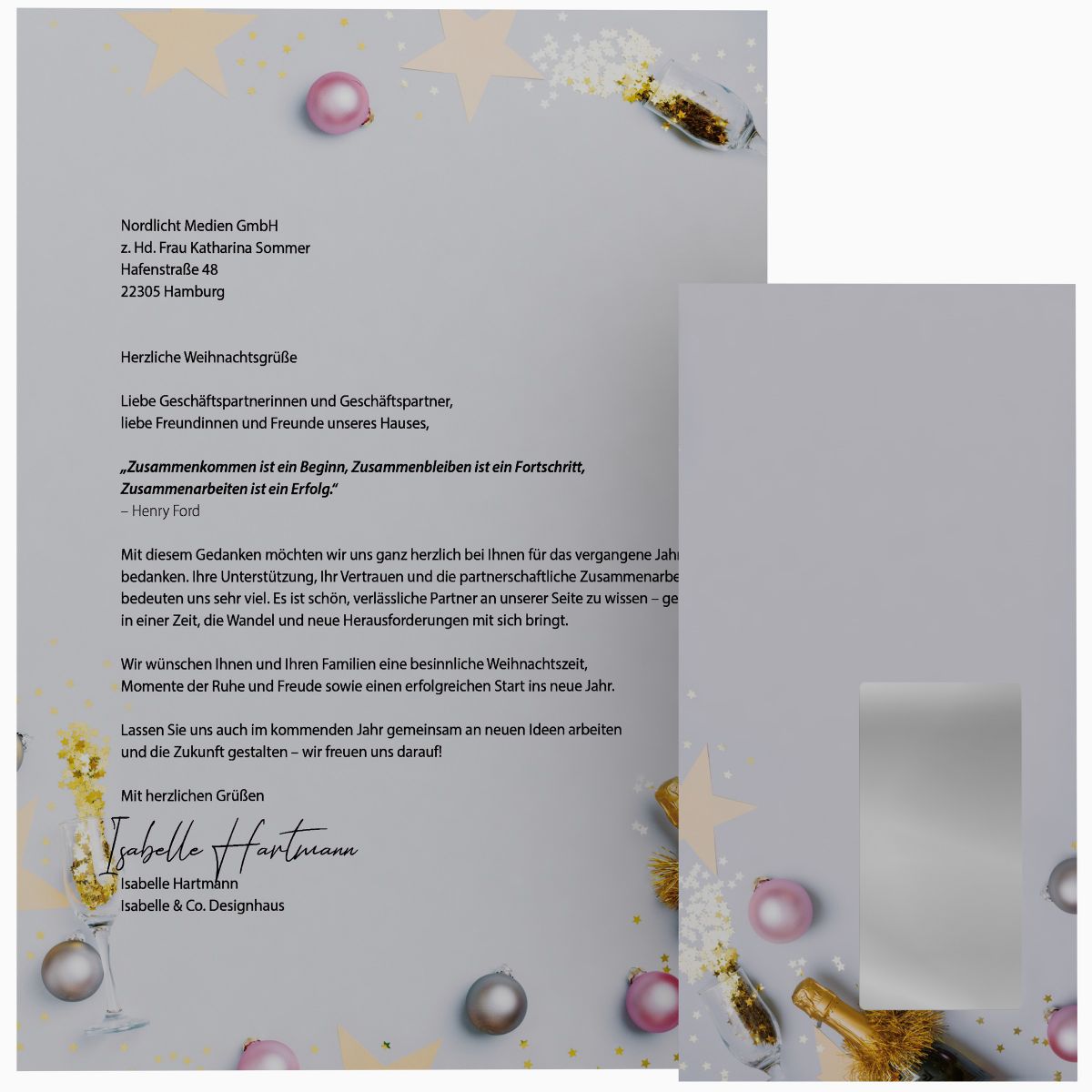 Weihnachtsbriefpapier Briefpapier Silvesterparty +++neu – Set und Variantenübersicht