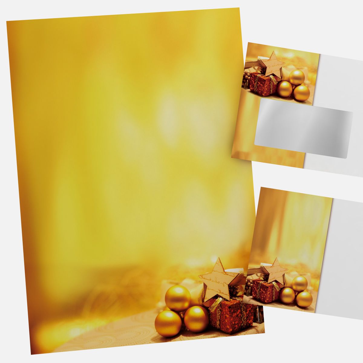 Festive Christmas stationery with Time for Christmas motif DIN A4