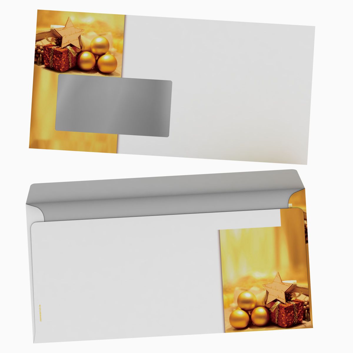 Christmas stationery Time for Christmas with window envelopes