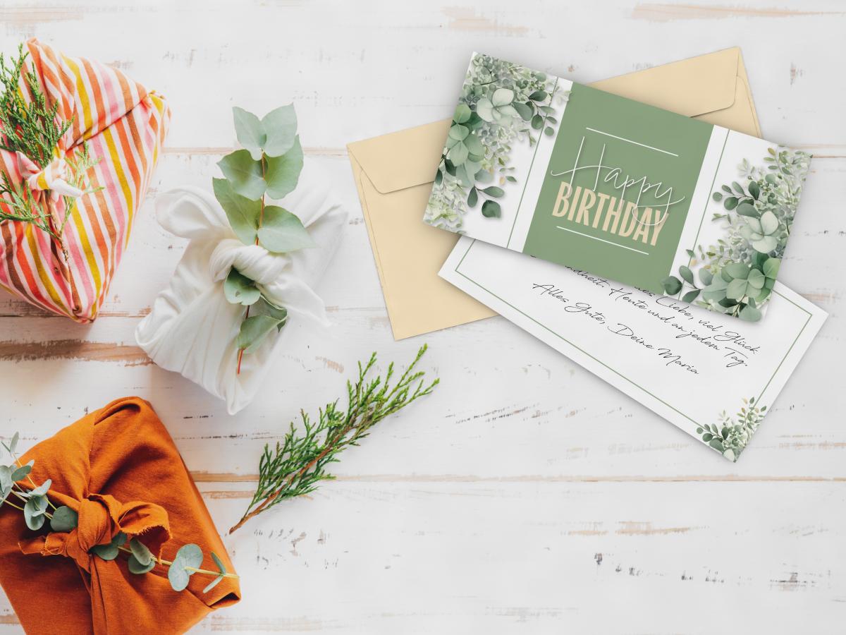 Birthday Card and envelope