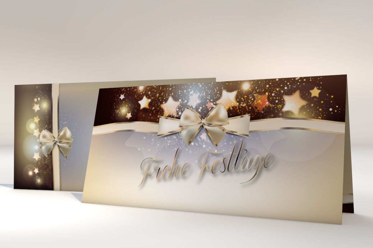 Weihnachtskarte IM DIN LANG-Format von paperandpicture.de