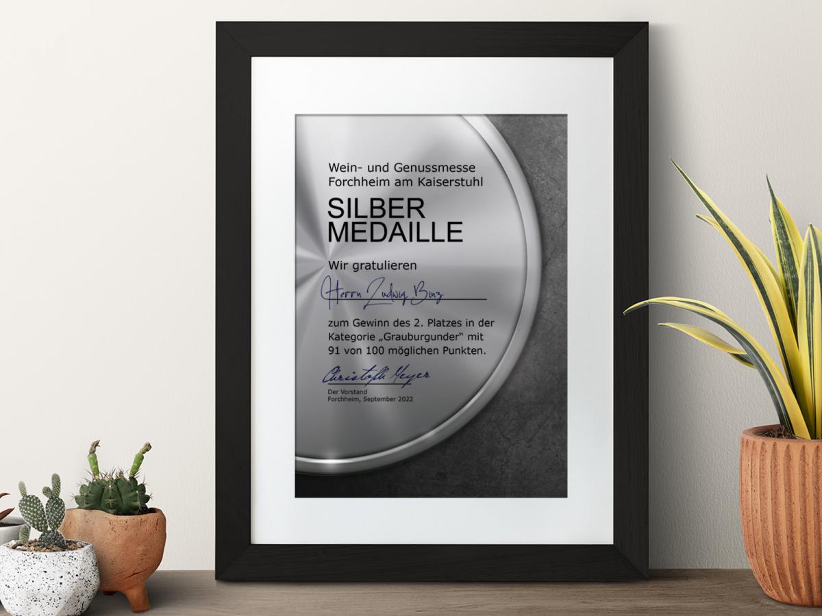 Urkundenpapier Medaille