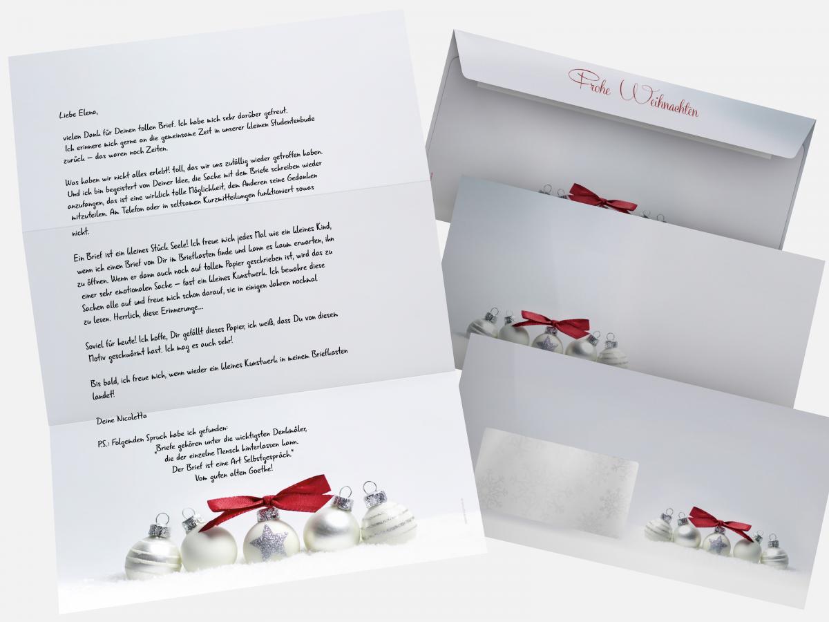Christmas Stationery Pure Silver