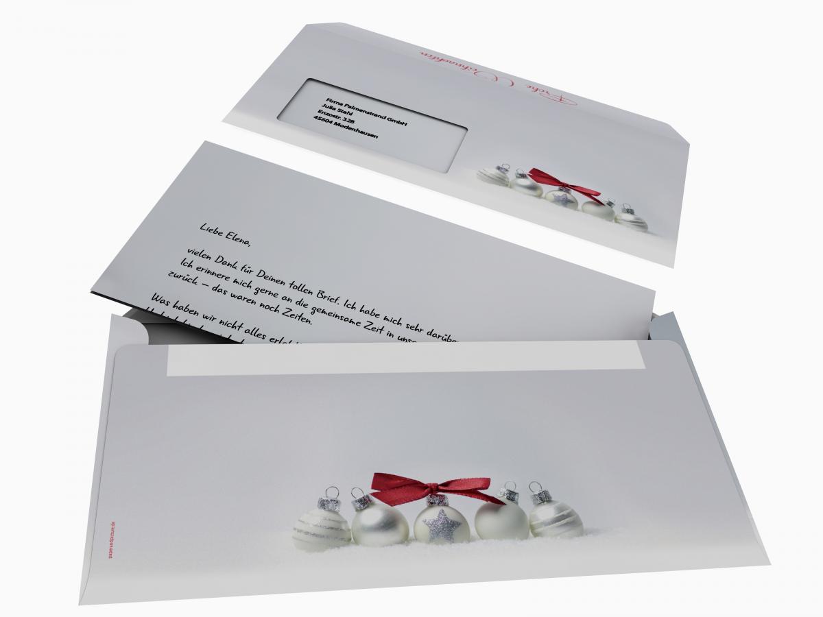 Christmas Stationery Pure Silver