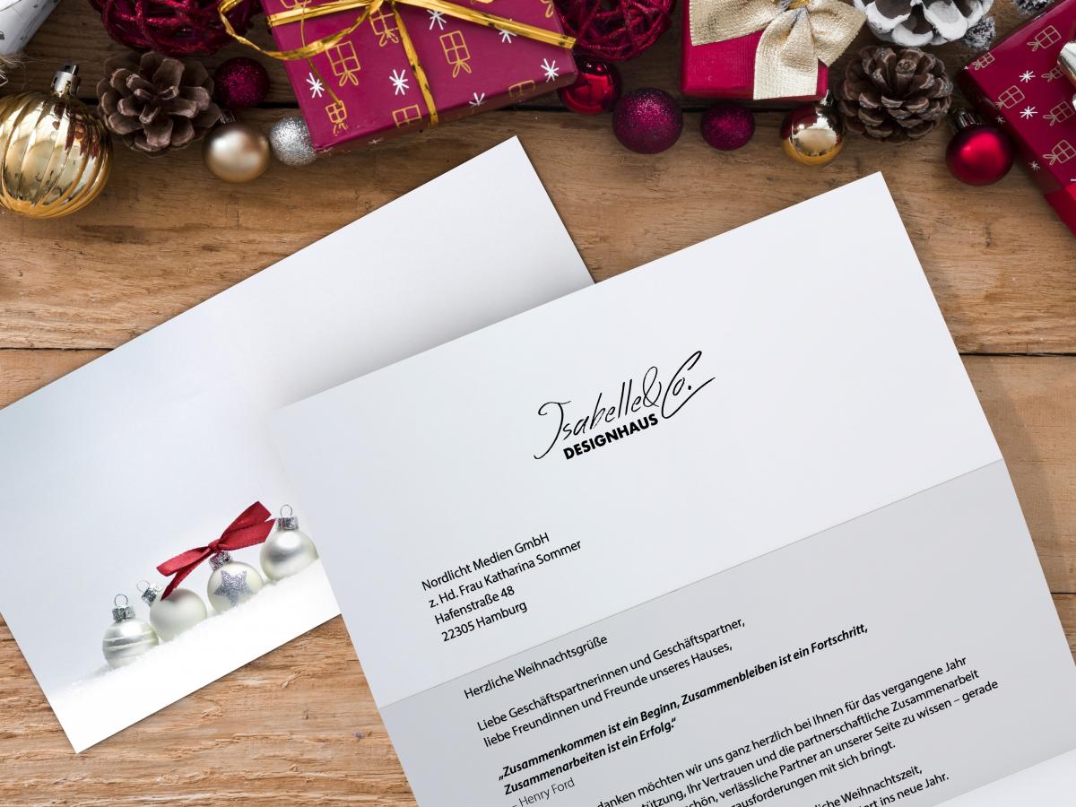 Christmas Stationery Pure Silver