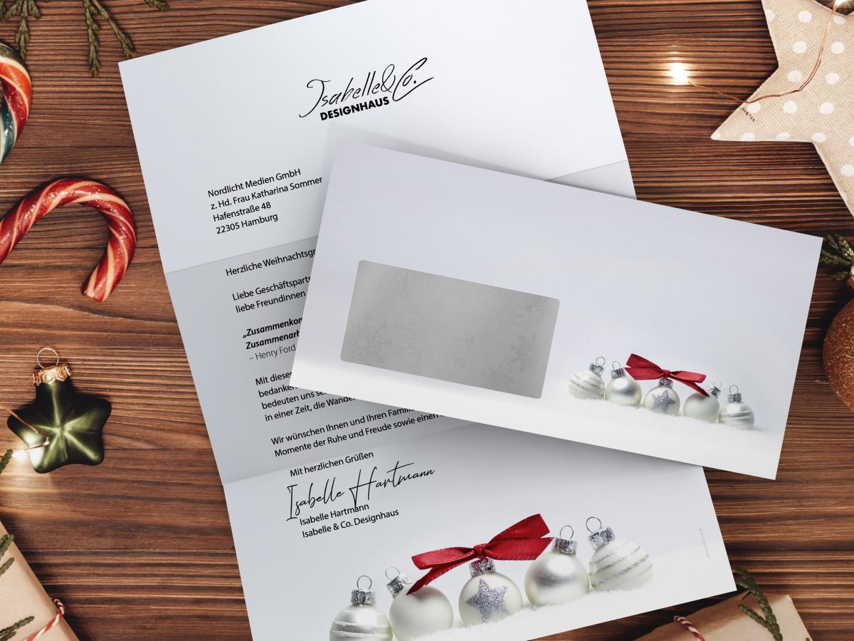 Christmas Stationery Pure Silver