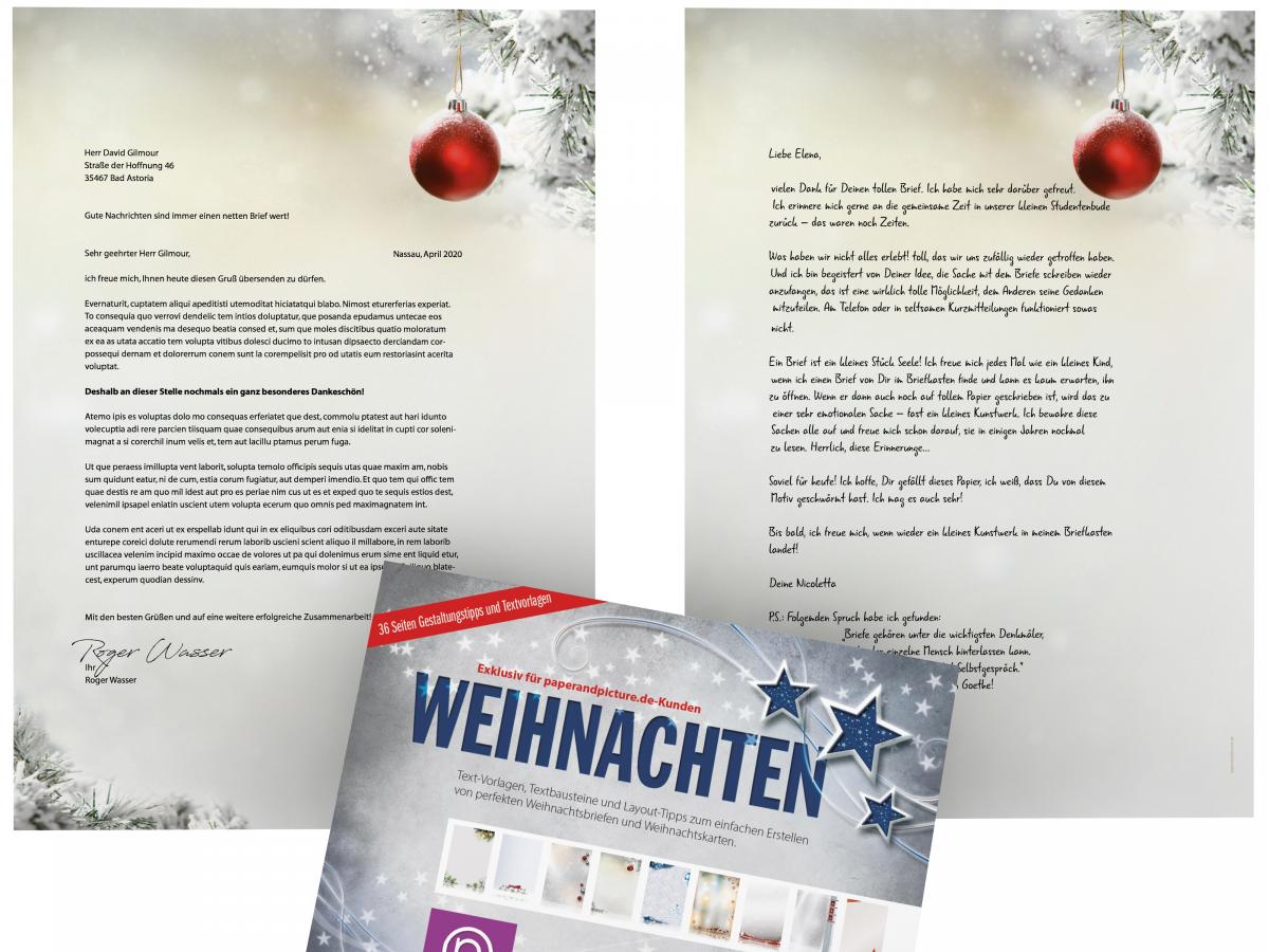 Christmas Stationery Stlle Nacht Writing paper