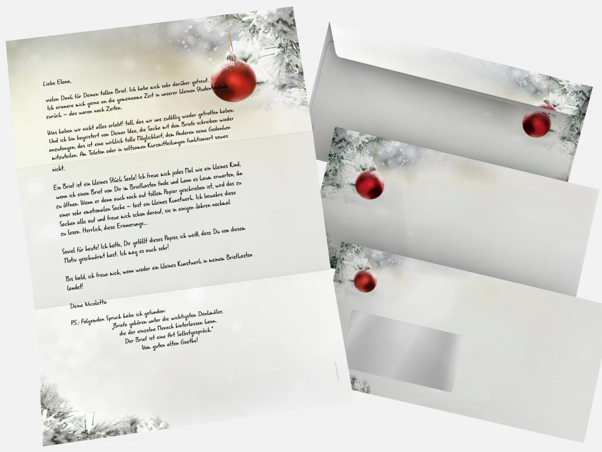 Christmas Stationery Silent Night Writing paper