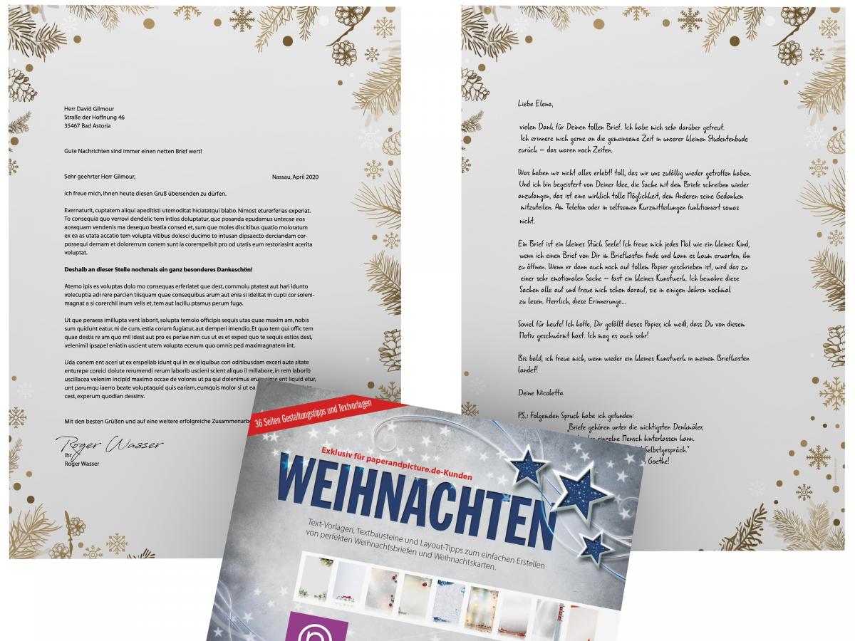 Weihnachtsbriefpapier Briefpapier mit Motiv