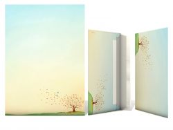 Stationery autumn Aquarell Writing paper