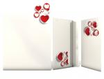 Motivpapier Simply Hearts Briefpapier mit Motiv