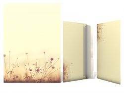 Motivpapier Herbstwiese Briefpapier mit Motiv
