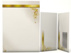 Weihnachtspapier Sternen-Band Briefpapier mit Motiv