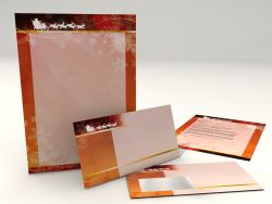 Festive Christmas stationery with Santa Claus motif DIN A4