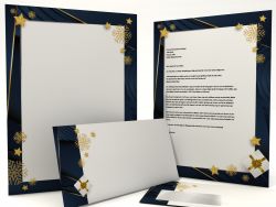 Weihnachtspapier Frohes Neues Jahr 2020 Briefpapier mit Motiv