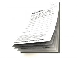 Kontaktdatenzettel A6