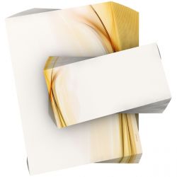 Motivpapier Ambiance DIN A4 – Warme goldene Wellen auf hellem Grund wirken modern, elegant und vielseitig