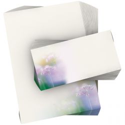 Motivpapier Storchenschnabel DIN A4 – Ein zarter Blütenakzent in Pastelltönen sorgt für eine ruhige, elegante und sehr leichte Gestaltung