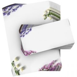Spring Flowers A4 decorative writing paper