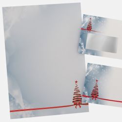 Festliches Weihnachtsbriefpapier mit Motiv Weihnachtsbaum in DIN A4