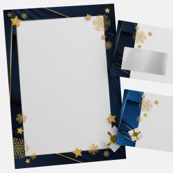 Festliches Weihnachtsbriefpapier mit Motiv Elegance in DIN A4