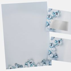 Festive Christmas stationery with Magic Christmas Baubles motif DIN A4