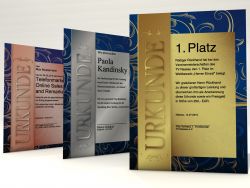 Urkundenpapier Zertifikat