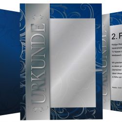 Urkundenpapier Silber