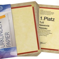 Urkundenpapier DIN A4 190 g/m² beidseitig bedruckt – Motiv Prestige Classic
