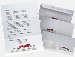 Weihnachtspapier Pure Silver Briefpapier mit Motiv