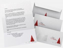 Weihnachtspapier Festliche Wünsche Briefpapier mit Motiv